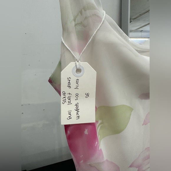 early 00s spaghetti strap floral long dress - Picture 3 of 3